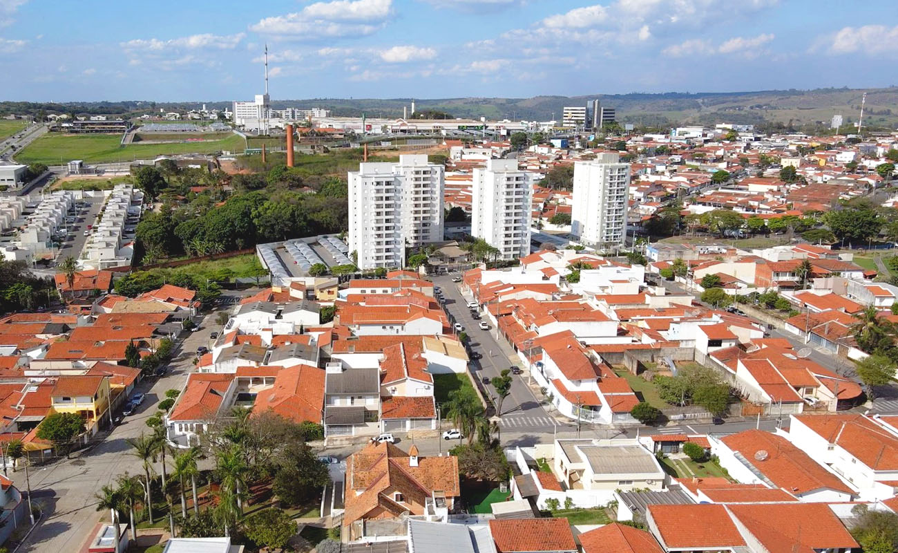Foto aérea da cidade de Itu