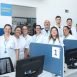 Imagem mostra a equipe da Farmácia Central que foi reinaugurada ontem (26/09)