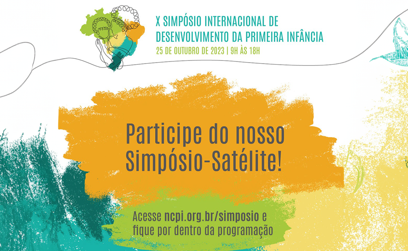Imagem mostra uma arte com informações sobre o Simpósio Satélite, que terá ponto satélite em Itu.