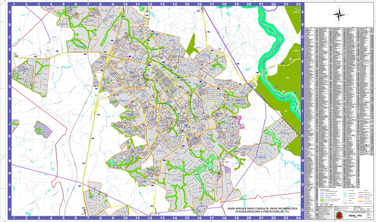 Mapas Oficiais Prefeitura Da Est Ncia Tur Stica De Itu