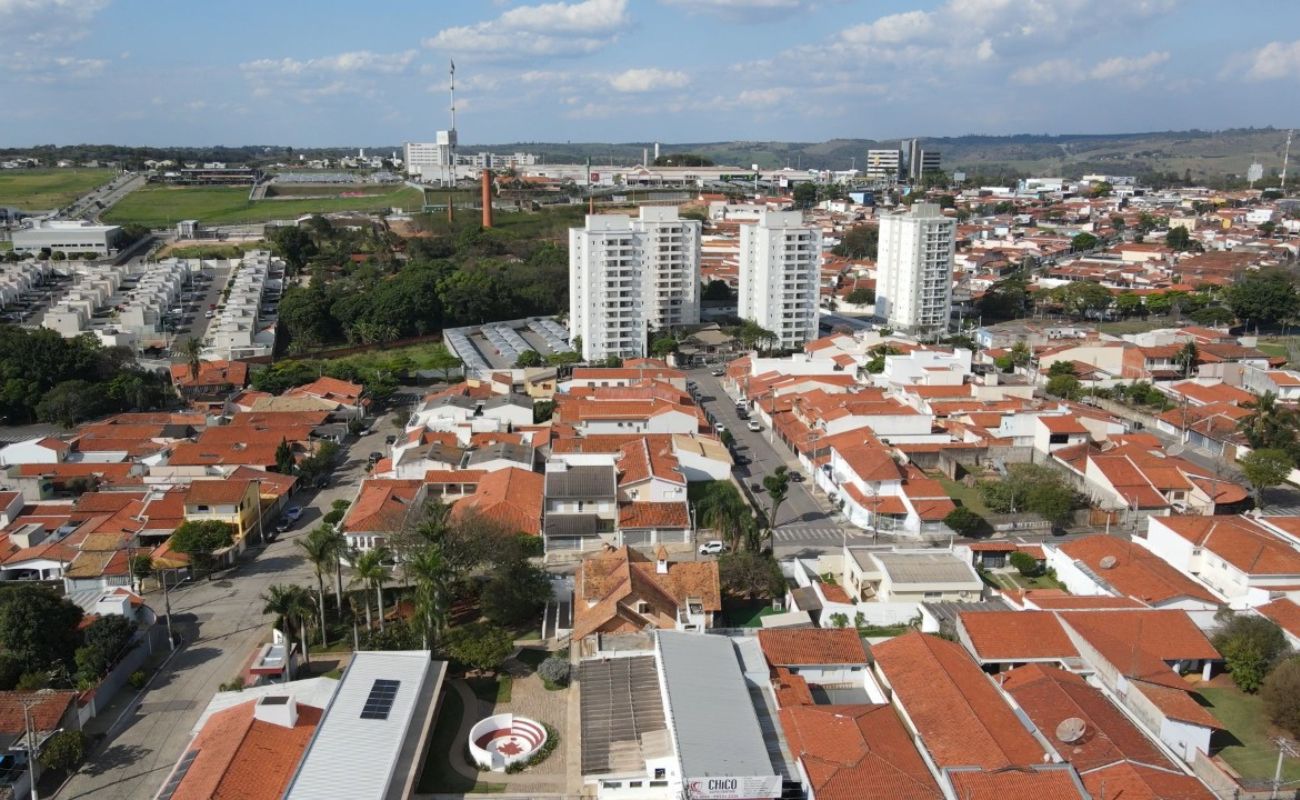 Imagem mostra uma imagem panorâmica da cidade de Itu.