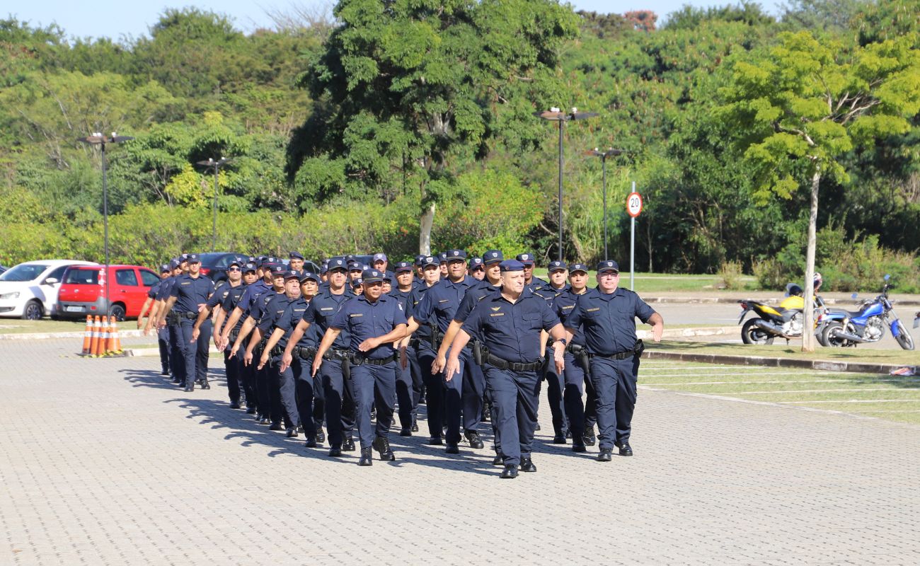 Imagem mostra os guardas Guarda Civil Municipal, Itu está em 9º lugar no ranking Urban Sistem.
