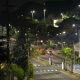 Imagem aérea mostra uma das avenidas de Itu que receberam as luminárias de Led