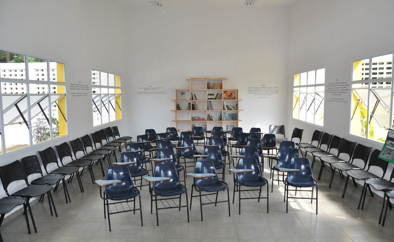 Imagem mostra o auditório da Secretaria de Meio Ambiente, local em que ocorrerá a Audiência Pública da LDO