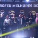 Imagem mostra o Prefeito Guilherme Gazzola com autoridades da Federação Paulista e as jogadoras premiadas.