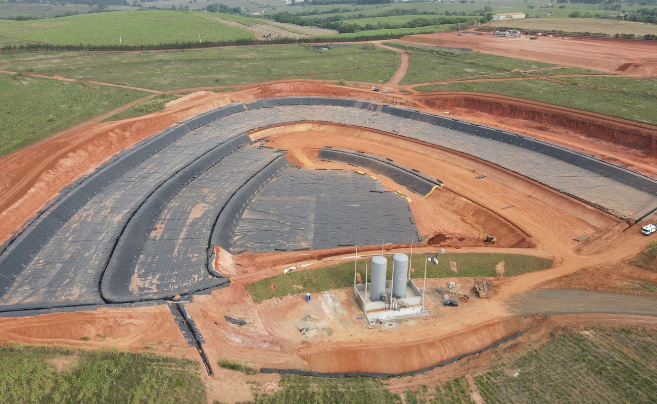 Imagem aérea do Centro de Tratamento de Resíduos.