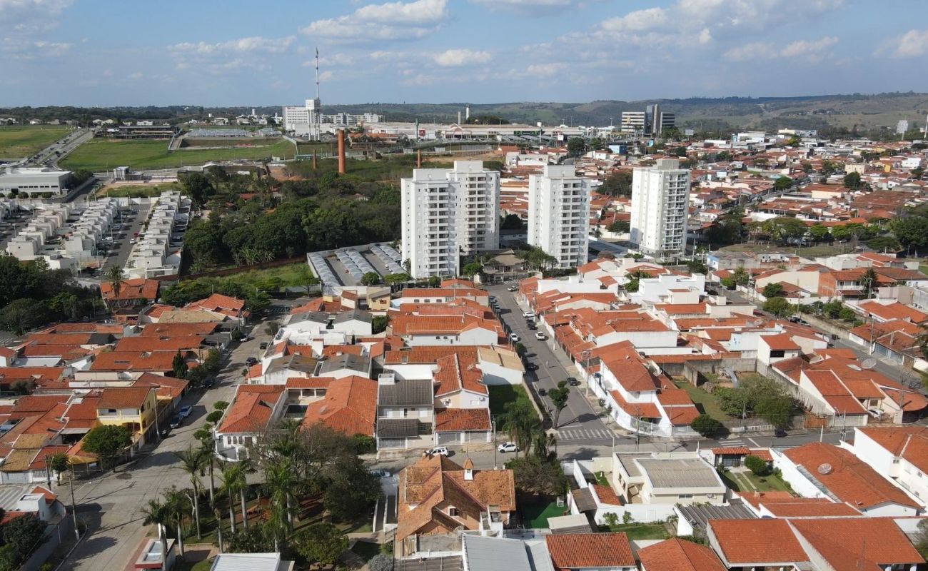 Imagem aérea da cidade de Itu